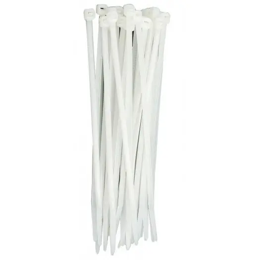 Darmowy zwrot OPASKI PLASTIKOWE 200x2,5 100szt.BIAŁE Q1031